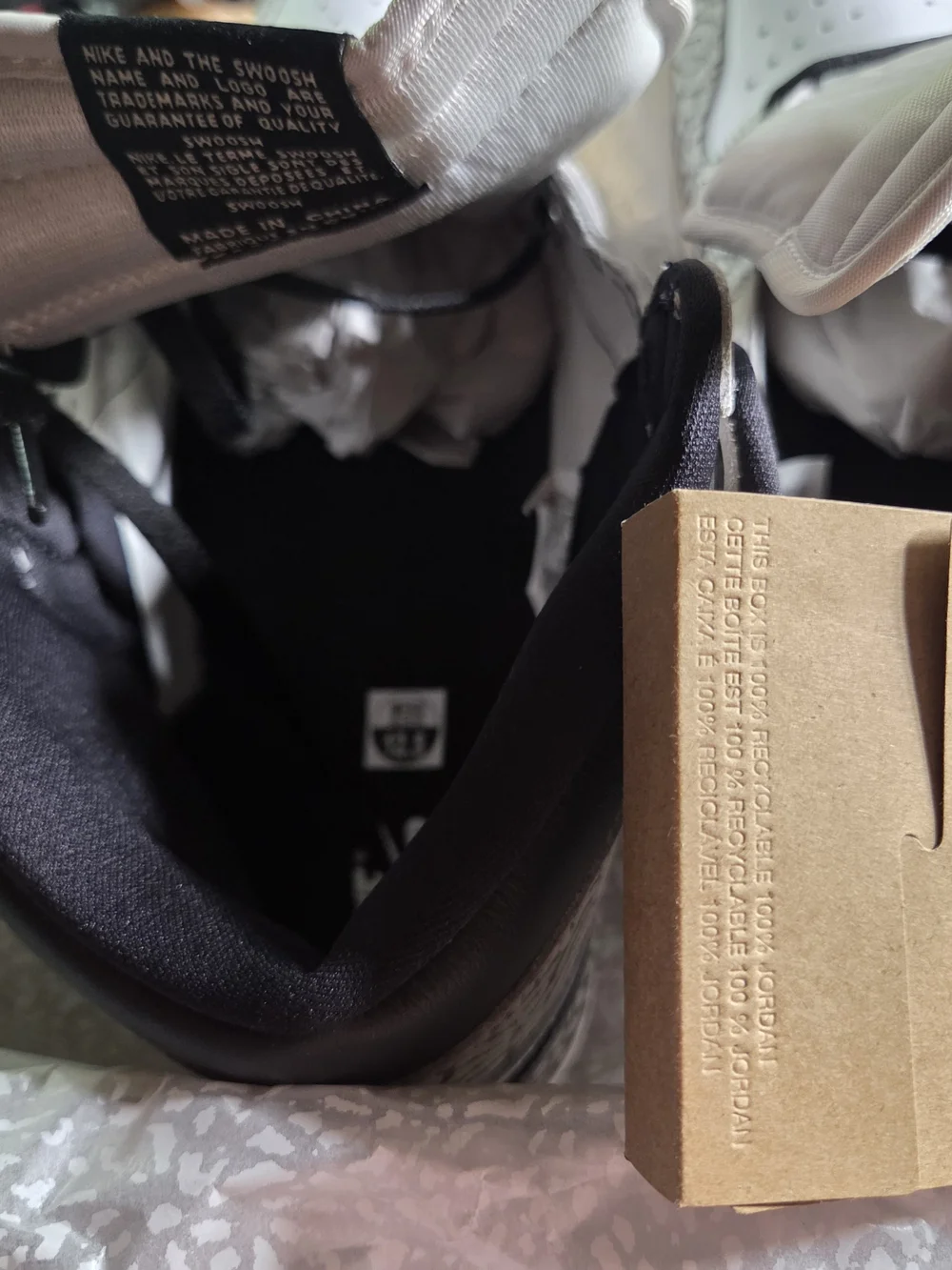 Nike Men's High-Top Sneakers White, Black & Gray Elephant Print